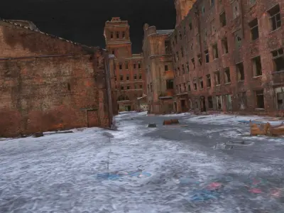 Old Abandoned Factory 3D model