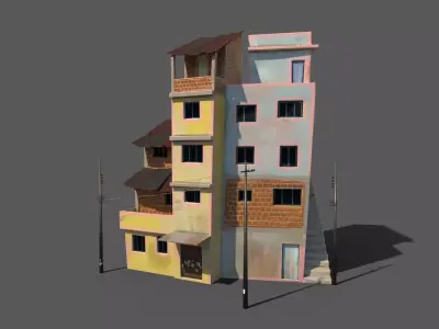 House 02 Low-poly 3D model