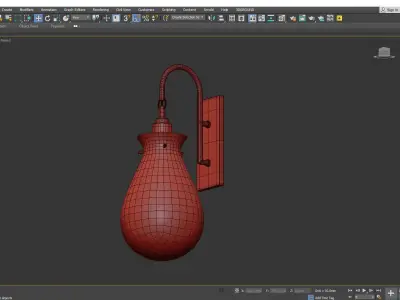 Ivy LED Wall Sconce Low-poly 3D model