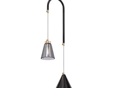 ADRIELL gold pendant light 3D model purchase