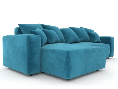 Soft Corner ZT30 with Rigging and Animation 3D model