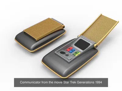 Star Trek Communicators 3D Model Pack