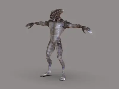 Alien Creature Low-poly 3D model
