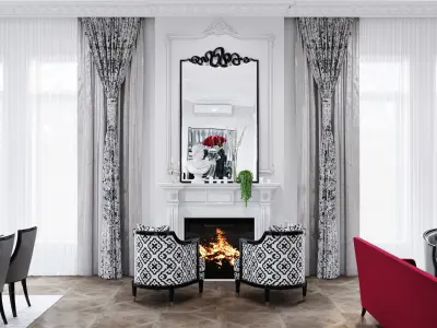 Interior Scene-2 for 3D Studio MAX and Corona Renderer  3D model