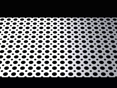 Perforated panel with 35 percent opening 25O144 3D model