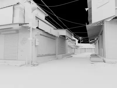 Night Street 3D model buy