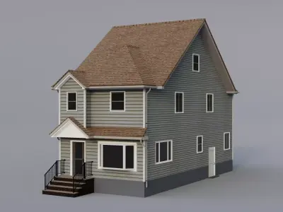 Low Poly House 30 Low-poly 3D model