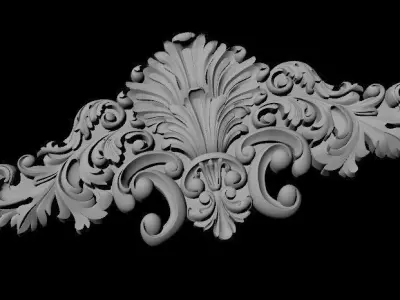 dekor ornate ornament 3D model 12