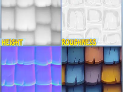 Stylized Roof Seamless Texture Texture 9