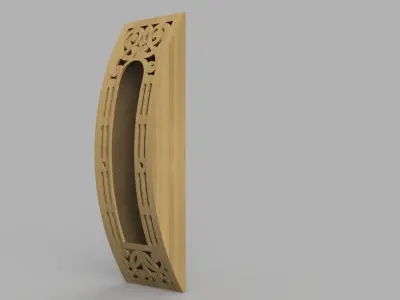 Decorative wall lamp 3D print model