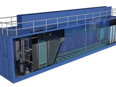 Integrated Sewage Treatment TankStandard 3D model