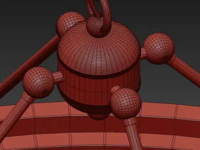 GASLIGHT LENS Chandelier 8 3D model