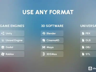City 1 Low-poly 3D model