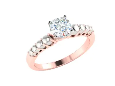 Women Ring  Render 3dm STL OBJ FBX Details 3D print model 354