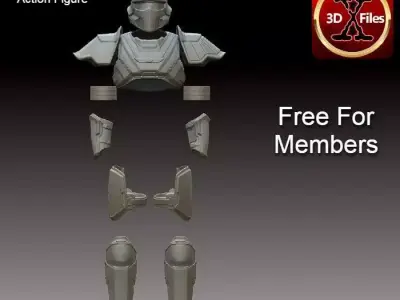 Helldivers 2  One Six scale Action Figure Armor 3D print model