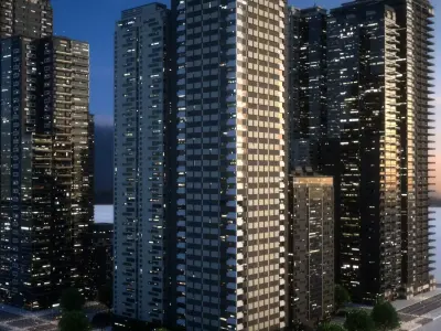 City Block Type B22 3D model