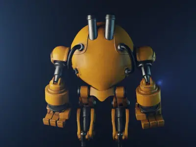 GrabBot PBR texturs 3D model