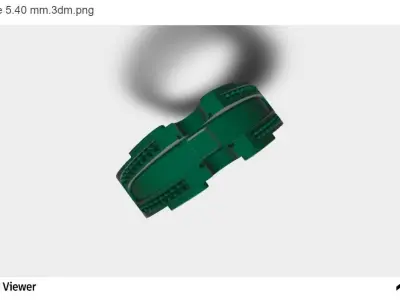 Men Ring With Diamond Cut Center 3D print model