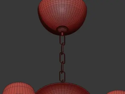 Raphael disc chandelier 3D model