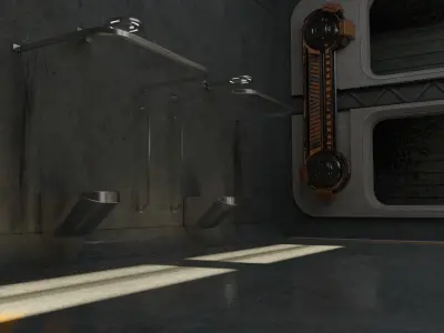 Cyberpunk Scene v9 - The Prison 3D model