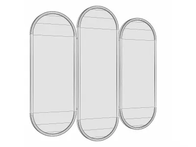 Mirror in a metal frame GZ-M1069 3D model