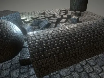 Cobblestone 2 Texture Set - 10 Texture