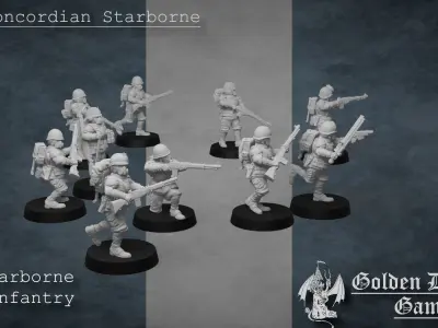Starborne Infantry 3D print model
