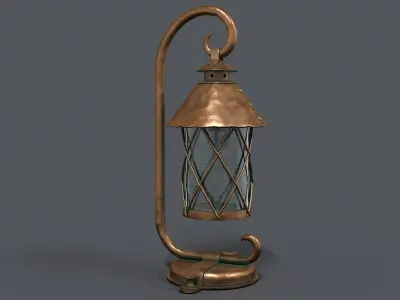 German Historical Garden Light 3D model