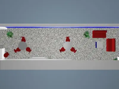 This is a 3d exhibition stall model 3D model