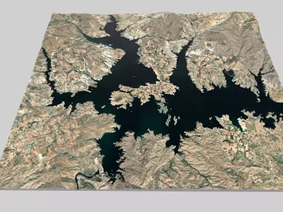 Keban Dam Lake 3D model