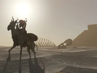 The Tiaman donkey Low-poly 3D model