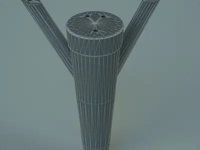 Furniture Door Handle Knob 3d model 26 Low-poly 3D model