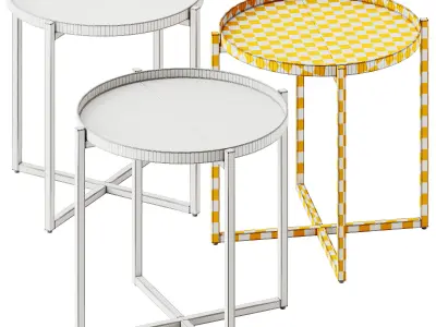 Agathla Tray Side Table by Wade Logan 3D model
