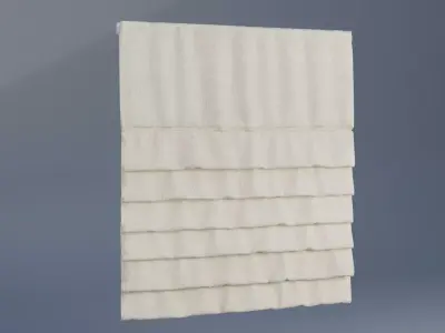 Curtain Low-poly 3D model 15