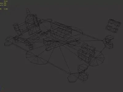 Low-mode-VIP booth 3D model