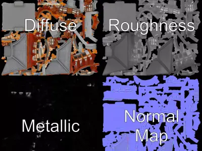 Traditional Pagoda model pack Low-poly 3D model