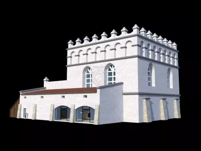 Golden Rose Synagogue Reconstruction 3D model