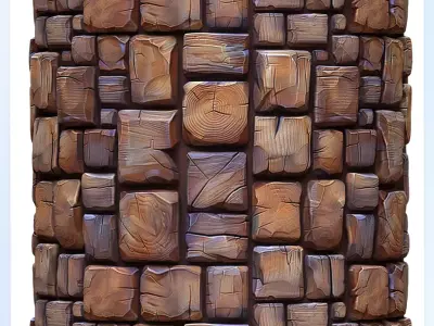 Stylized Wood Seamless Texture Texture