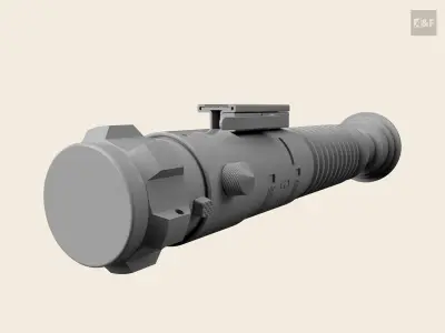 Luke Skywalker Lightsaber Return of the Jedi V2 3D print model