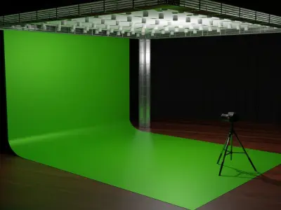 Professional Studio  Low-poly 3D model