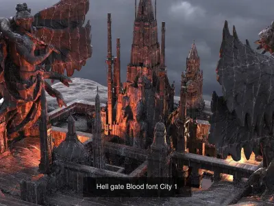 Fountain collection three dragons 3D Model Pack