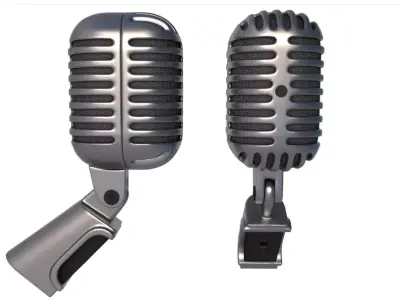 Microphone 3D model