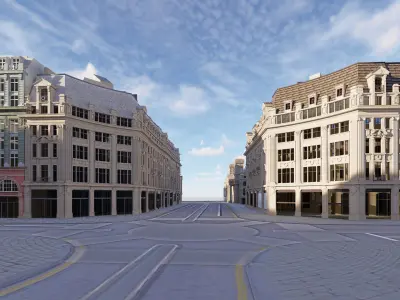 European architecture 3D model