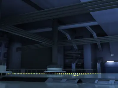 spaceship space station futuristic t sci-fi fantasy  3D model