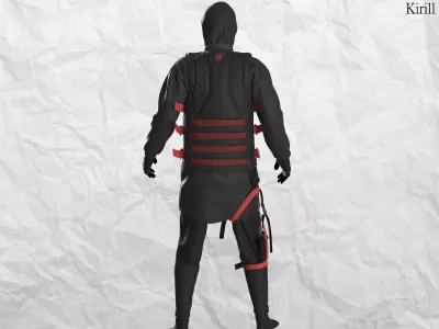 Sci fi Outfit Male Marvelous designer Clo3d OBJ mtl FBX ZPRJ 3D model