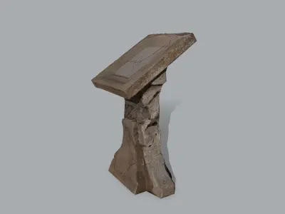 lectern Low-poly 3D model
