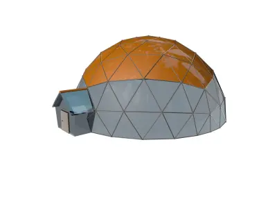 Geodesic Houses 3D model