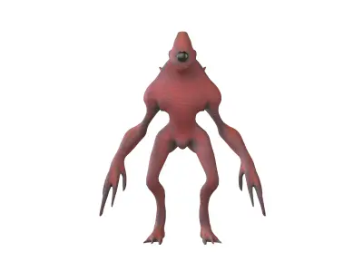 Aliens Monster v3 005 Low-poly 3D model