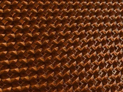 Shiny Brown Metal Sci-Fi PBR Seamless Texture