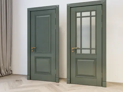 Door Number 1 -002 Low-poly 3D model